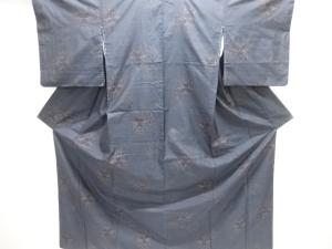 鏡裏模様織り出し本場泥大島紬着物